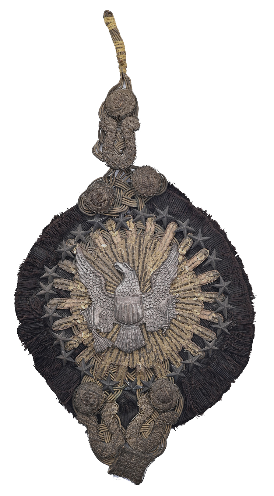 U.S. 1832 PATTERN GENERAL OFFICER’S CHAPEAU COCKADE AND EAGLE
