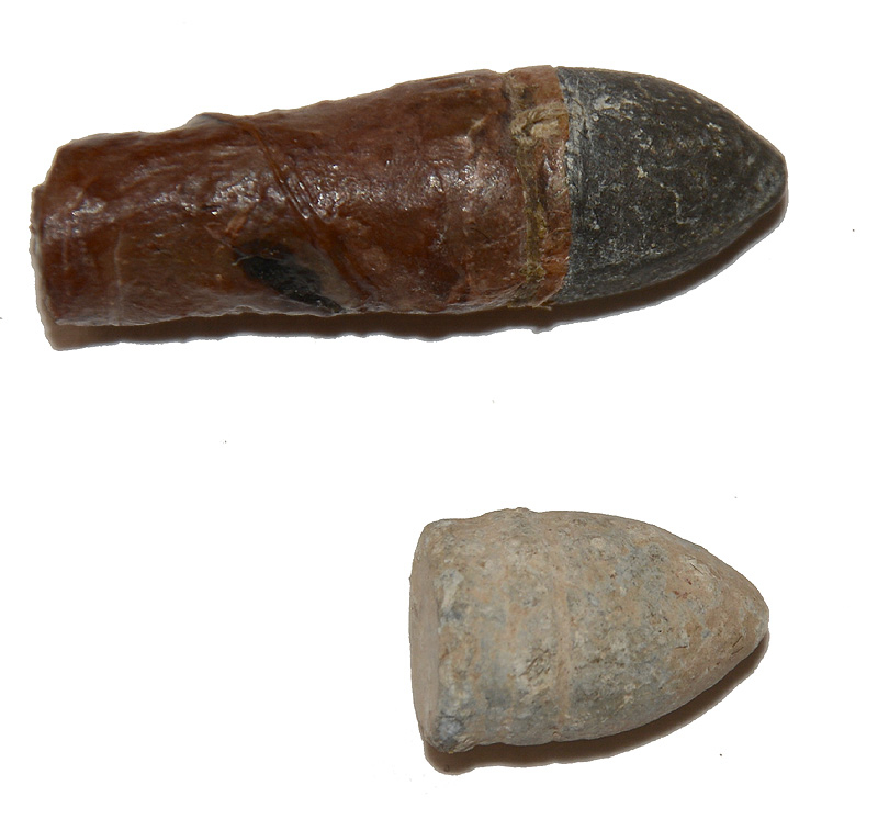 .36 CALIBER REVOLVER CARTRIDGE AND BULLET -- D.C. SAGE