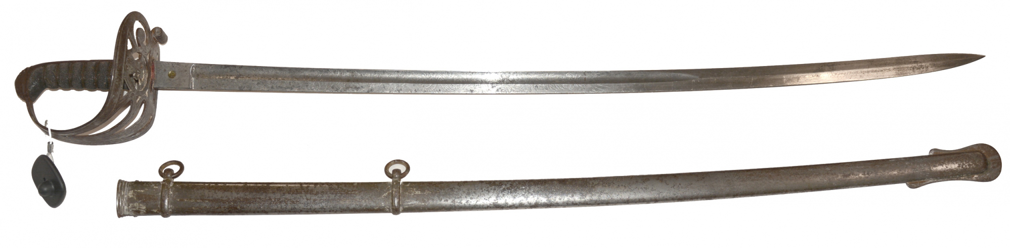 NON-REGULATION BRITISH PATTERN US MODEL 1850 FOOT OFFICERS SWORD BY WALSCHEID