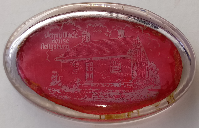 JENNIE WADE HOUSE SOUVENIR PAPERWEIGHT