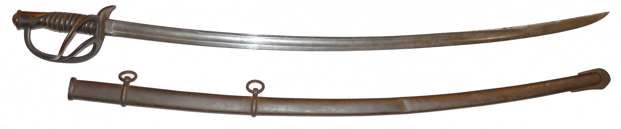 MODEL 1860 CAVALRY SABER & SCABBARD – IDENTIFIED TO 1st DC CAVALRY / 1st MAINE CAVALRY