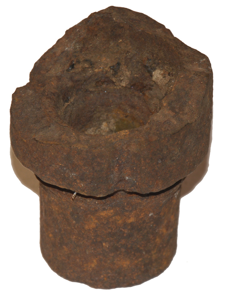 3” HOTCHKISS SHELL FRAGMENT FROM SOLDIERS NATIONAL MUSEUM (CHARLIE WEAVER MUSEUM) IN GETTYSBURG