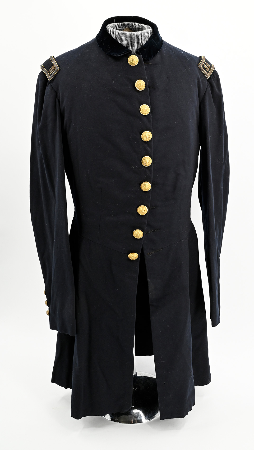 EXCELLENT CIVIL WAR STAFF CAPTAIN’S COAT WITH STRAPS