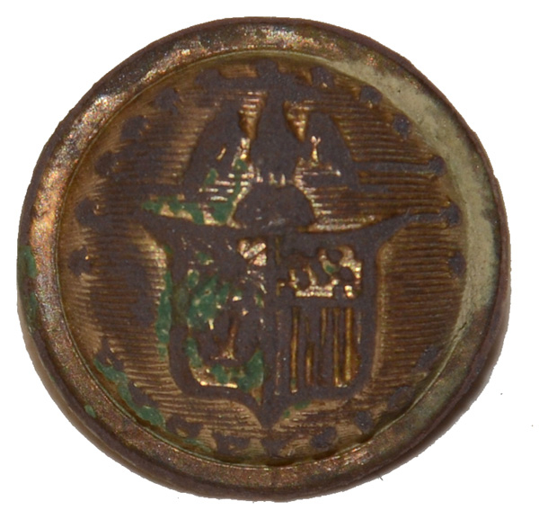 NEW YORK STATE CUFF BUTTON FROM OAK RIDGE, GETTYSBURG