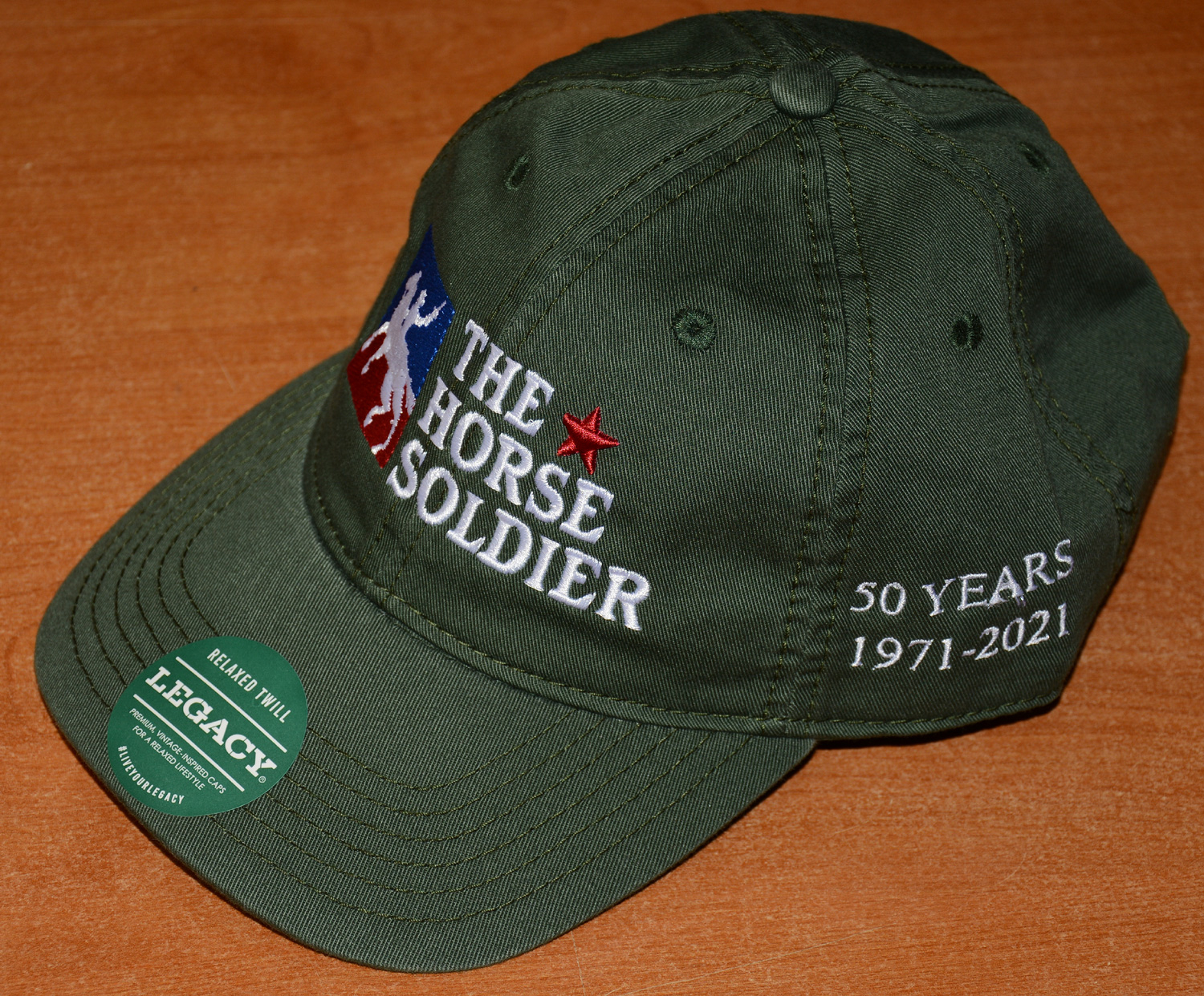 50TH ANNIVERSARY HORSE SOLDIER HAT - DARK GREEN