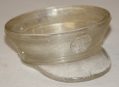 WORLD WAR TWO US ARMY SOUVENIR GLASS JELLY OR CANDY DISH