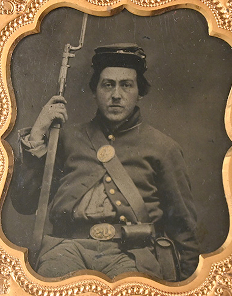 UNCLE JOHN MALIN WITH HIS AUSTRIAN LORENZ, 25th/17th KENTUCKY KIA 1864