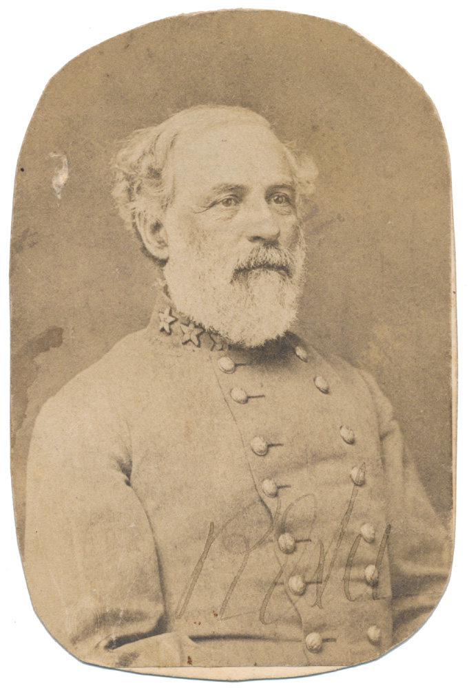 SIGNED CDV OF C.S. GENERAL ROBERT E. LEE