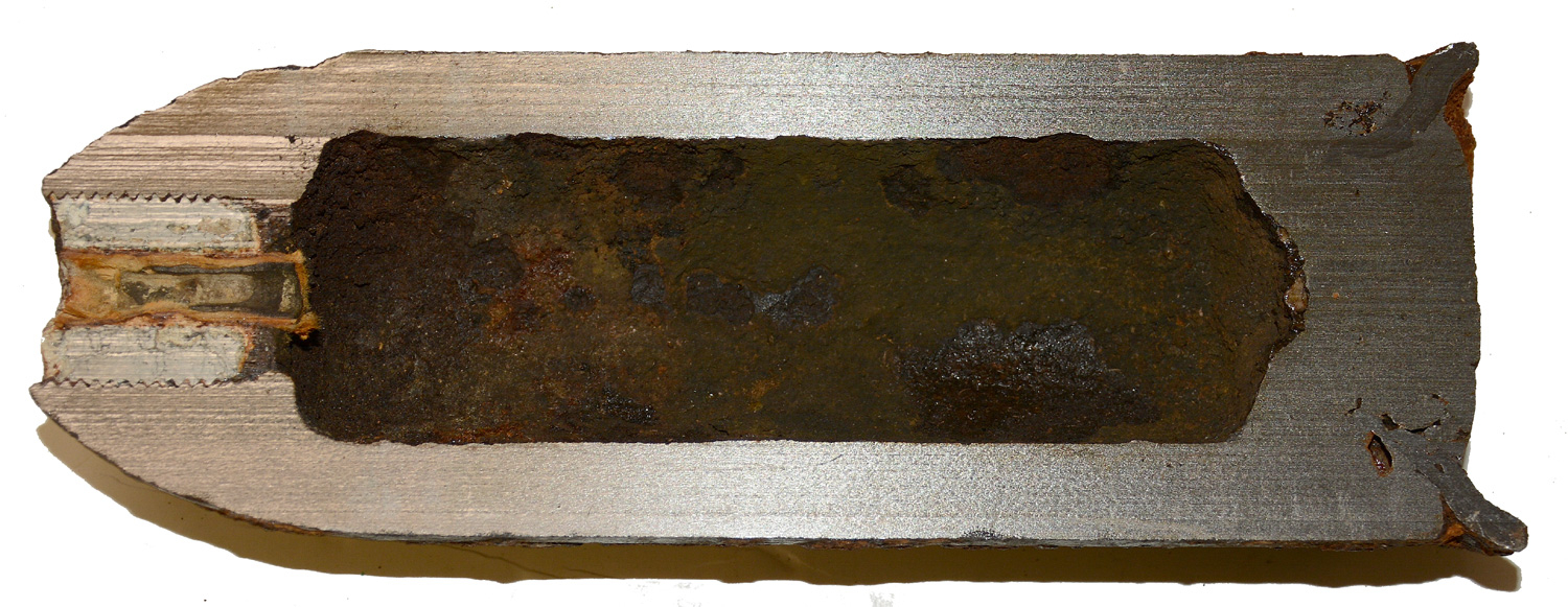SECTIONED U.S. 3” PARROTT SHELL -- CHANCELLORSVILLE