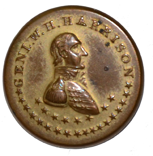 POLITICAL BUTTON “GENL W.H. HARRISON”