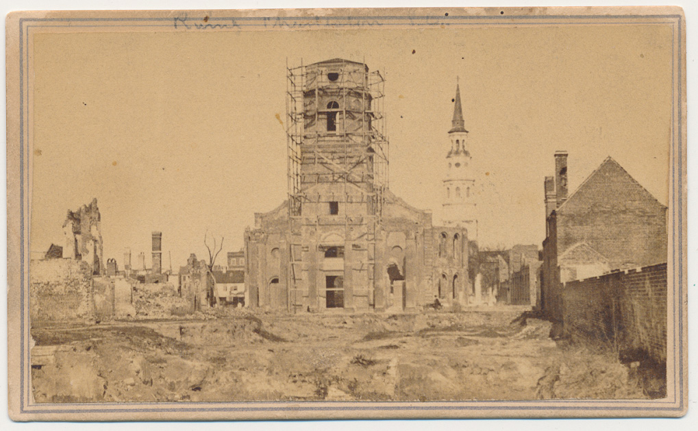 CDV OF FIRE DAMAGE ON MEETING STREET IN CHARLESTON