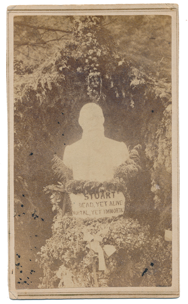 CDV OF J.E.B. STUART'S GRAVE