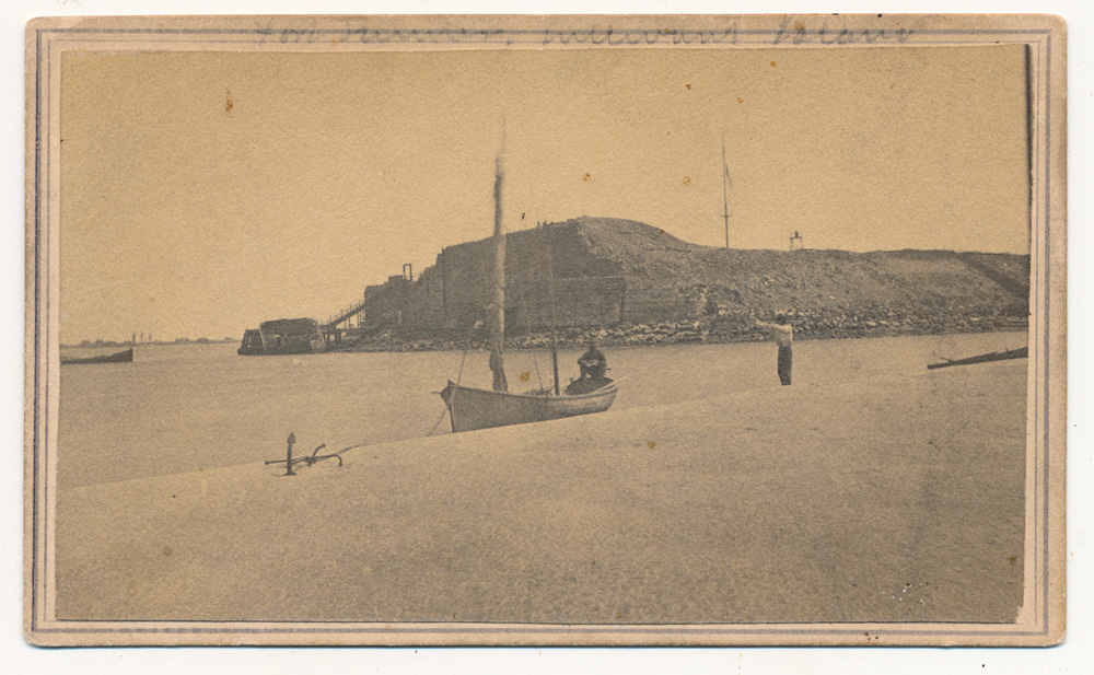 CDV OF BATTERED FORT SUMTER