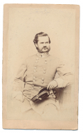 AUTOGRAPHED CDV OF C.S. GENERAL WILLIAM N. BEALL
