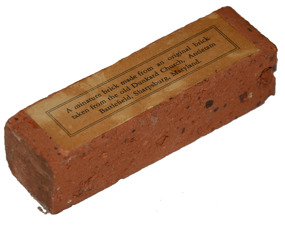 MINIATURE BRICK FROM THE DUNKER CHURCH AT ANTIETAM