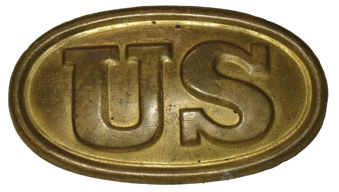 SMALL PATTERN M1839 U.S. CARTRIDGE BOX PLATE – “W.H. SMITH / BROOKLYN”