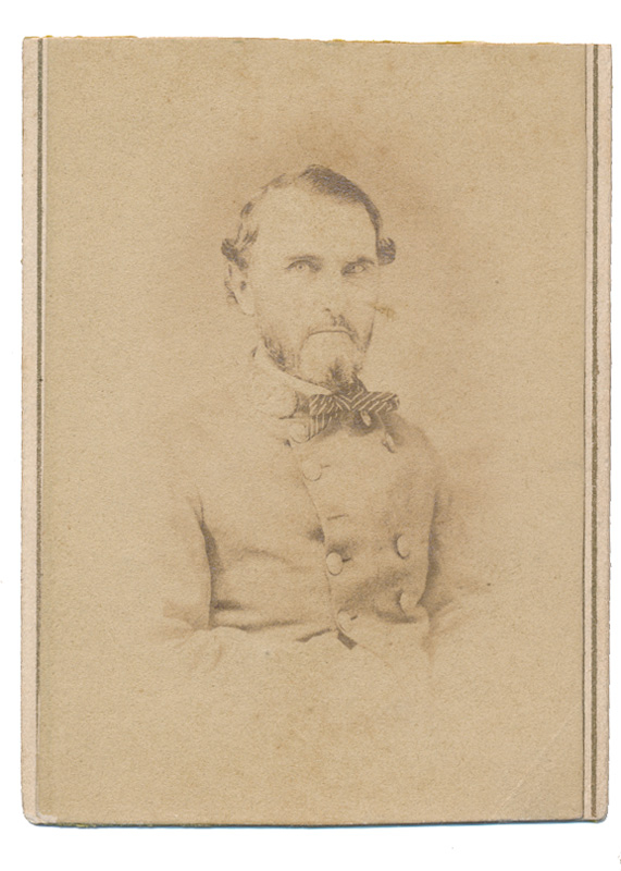 VIGNETTE CDV OF CONFEDERATE GENERAL ST. JOHN R. LIDDELL