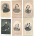 SELECTION OF CDV SIZED STEEL ENGRAVINGS OF UNION GENERALS (NO BACKMARKS)