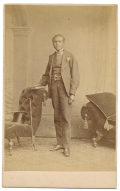 CDV OF AFRICAN GENTLEMAN FROM LONDON