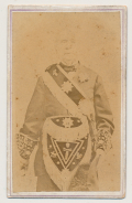 CDV OF WILLIAM NELSON PENDLETON IN MASONIC OUTFIT