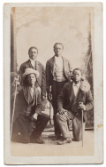 CDV OF FOUR BLACK GENTLEMEN