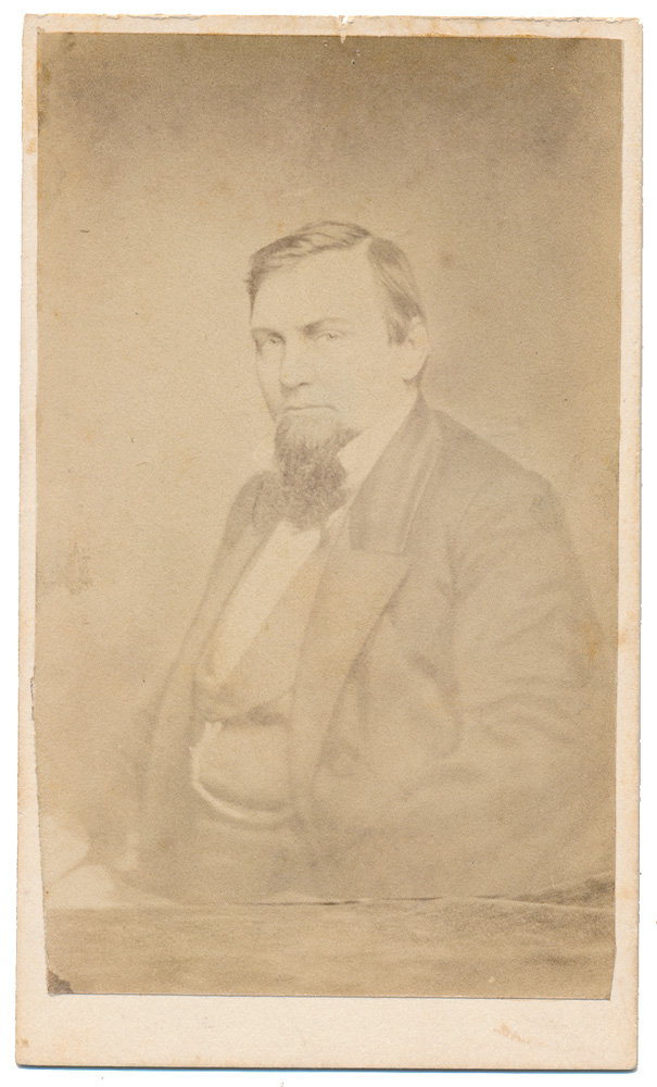 CDV OF C.S. GENERAL HANSON IN CIVILIAN CLOTHES