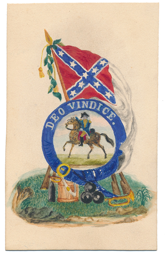 CONFEDERATE PATRIOTIC ORIGINAL ART 