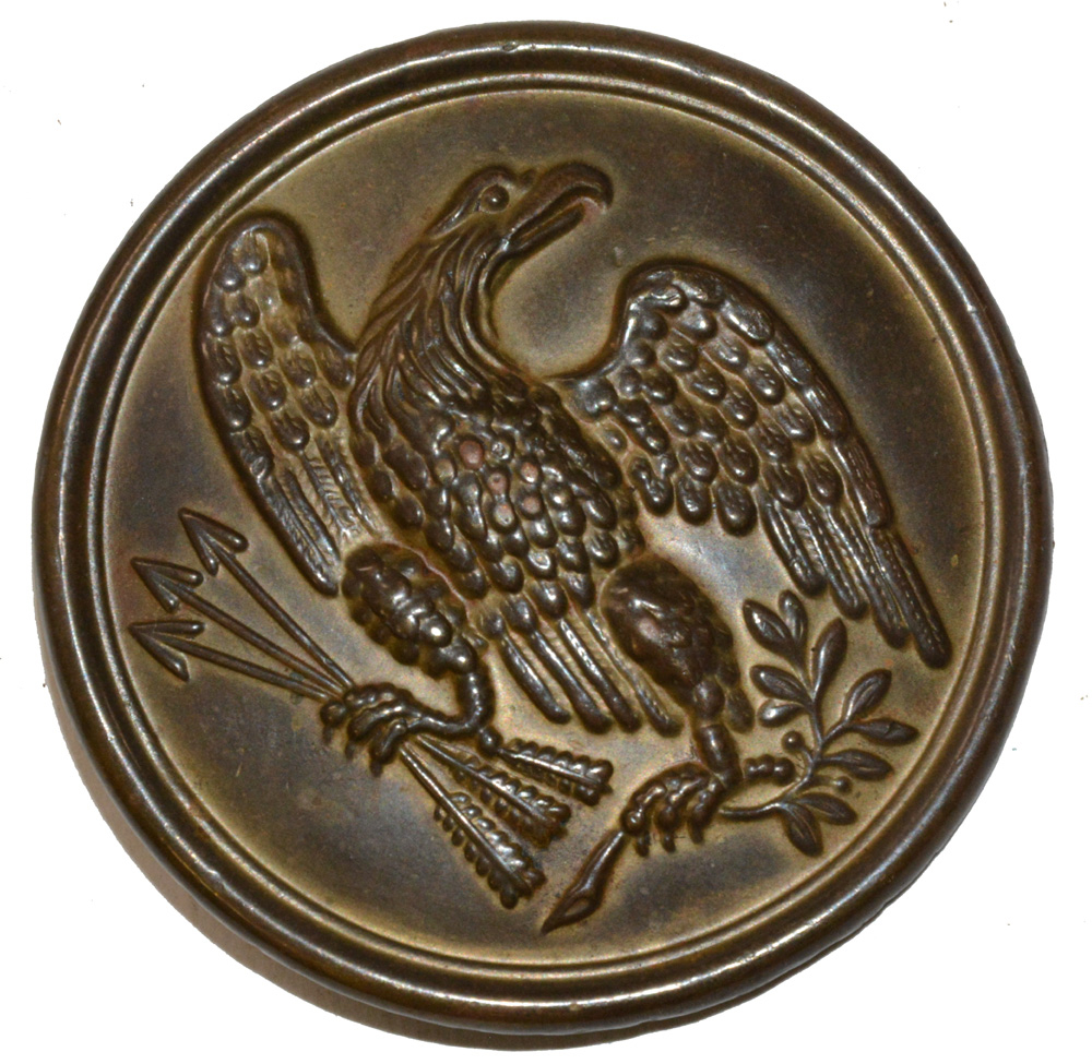 NON-DUG PATTERN 1826 EAGLE CARTRIDGE BOX BREAST PLATE 