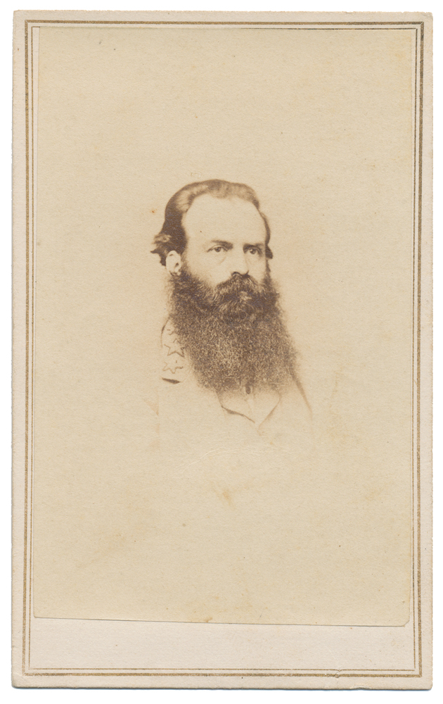 VERY NICE BUST VIEW CDV OF CONFEDERATE GENERAL JAMES L. KEMPER OF PICKETT'S DIVISION WOUNDED