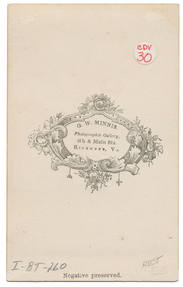 VERY NICE BUST VIEW CDV OF CONFEDERATE GENERAL JAMES L. KEMPER OF PICKETT'S DIVISION WOUNDED