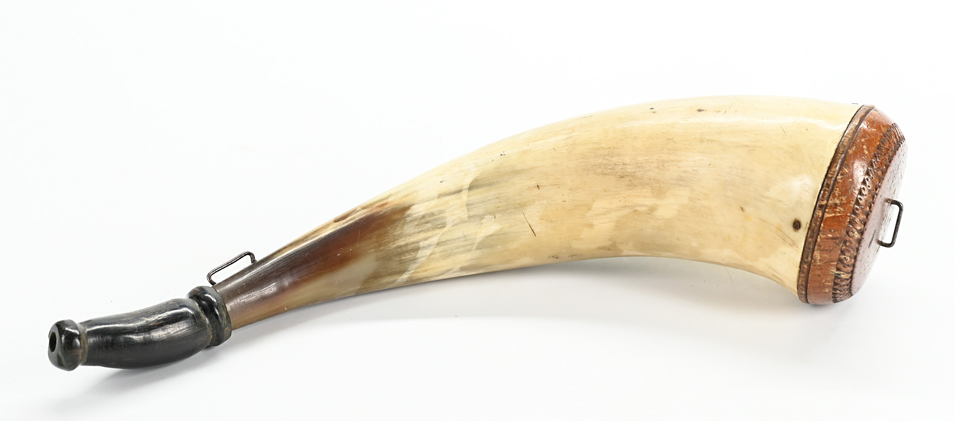LANCASTER COUNTY PENNSYLVANIA SCREW-TIP POWDER HORN