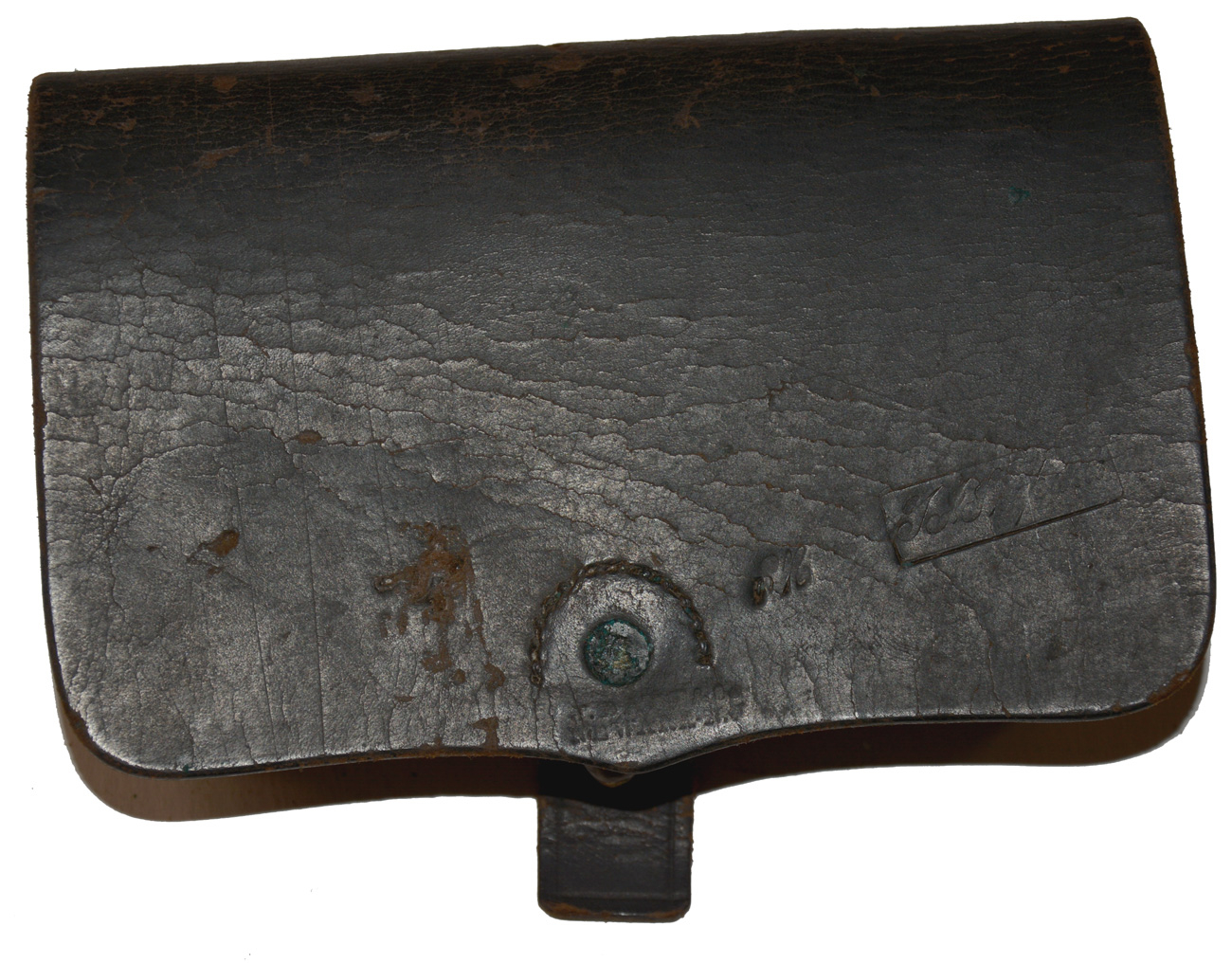 MAKER AND INSPECTOR MARKED CAVALRY PISTOL CARTRIDGE BOX
