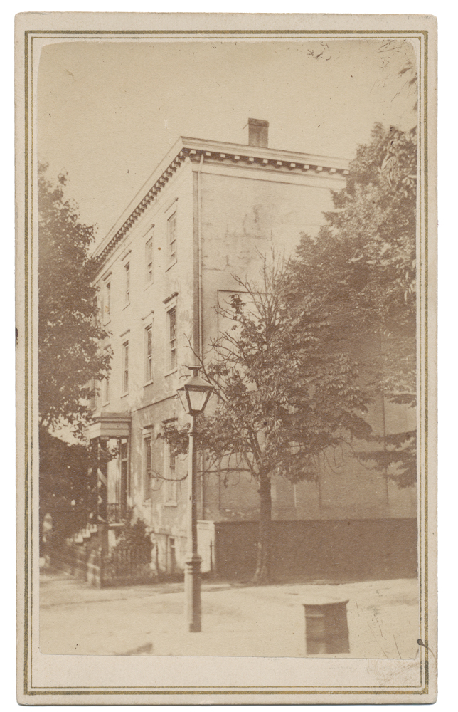 CDV OF THE CONFEDERATE WHITE HOUSE IN RICHMOND