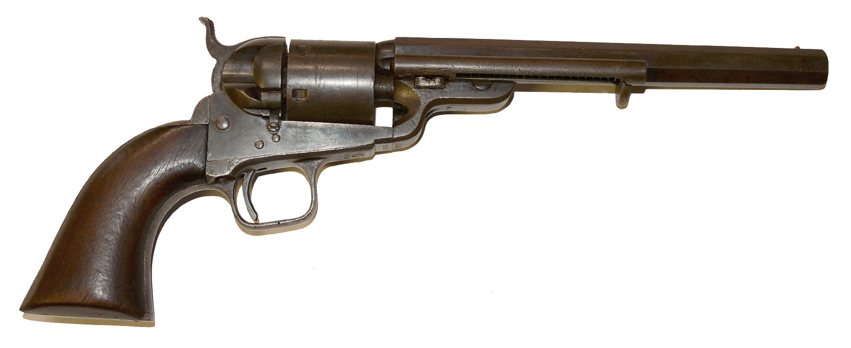 SCARCE US NAVY FIRST CONTRACT COLT M1851 REVOLVER DELIVERED IN DECEMBER 1857 TO THE NEW YORK NAVY YARD AND CONVERTED TO CENTERFIRE FOR THE NAVY BY COLT IN 1873 