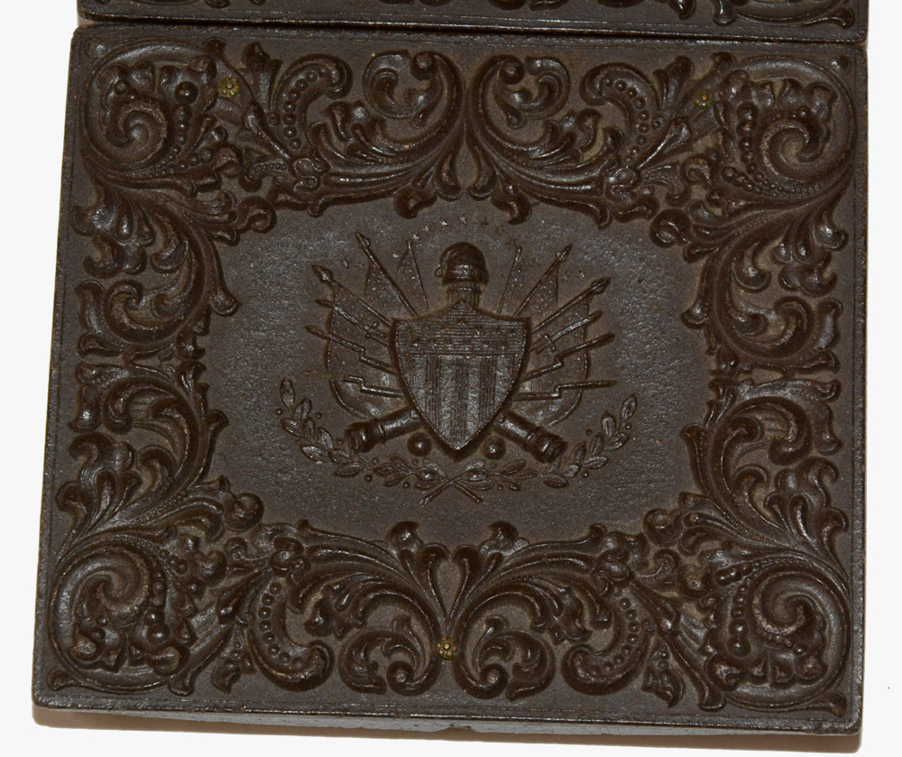 SIXTHPLATE OUTDOOR TINTYPE OF THE MCMECHEN HOUSE AND STORE IN MOOREFIELD, WEST VIRGINIA — Horse