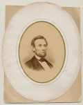 ALBUMEN SIZED PERIOD LITHOGRAPH OF PRESIDENT LINCOLN