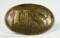 OVAL US DRAGOON STYLE BELT PLATE