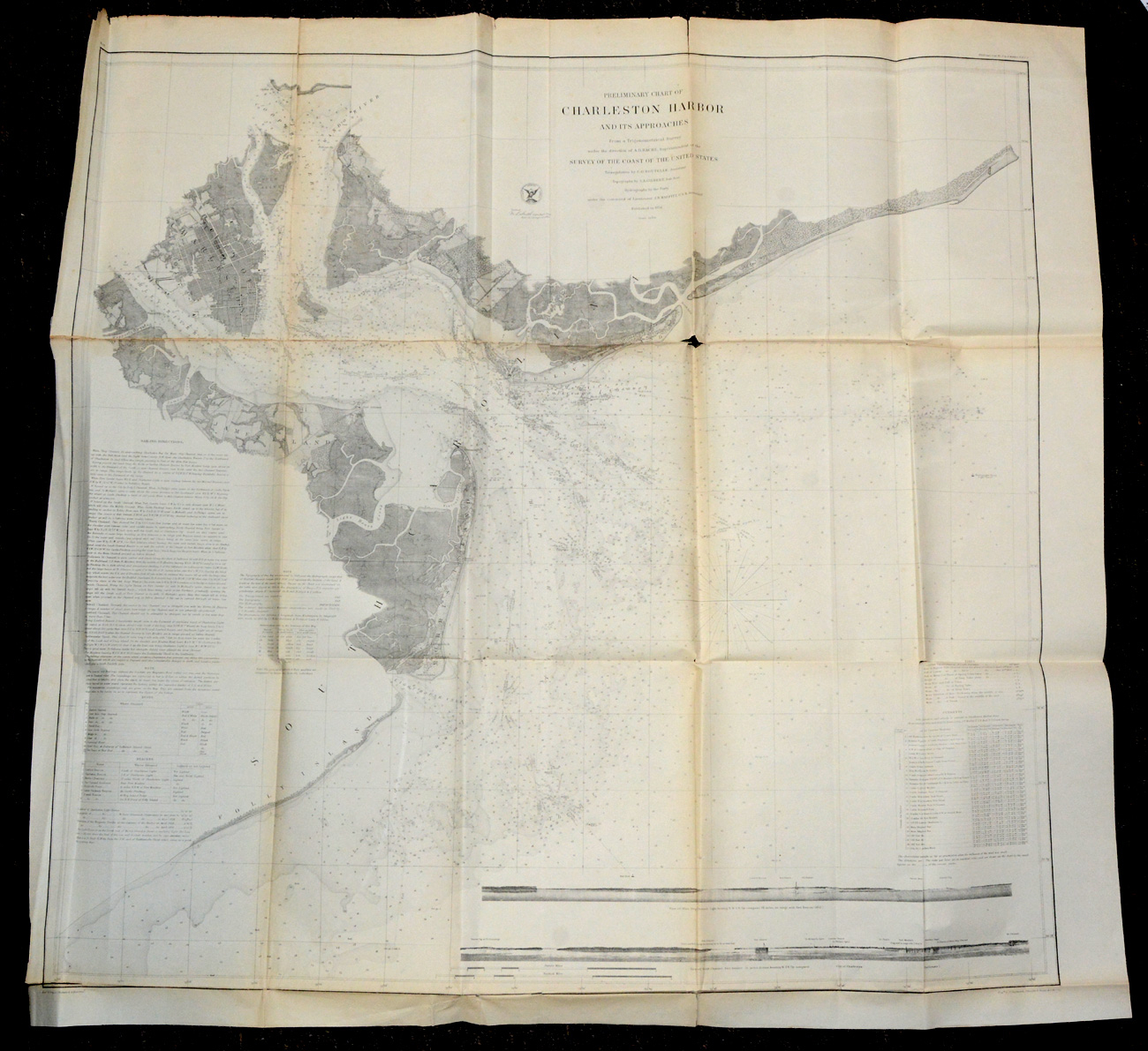 PRELIMINARY CHART OF CHARLESTON HARBOR AND ITS APPROACHES