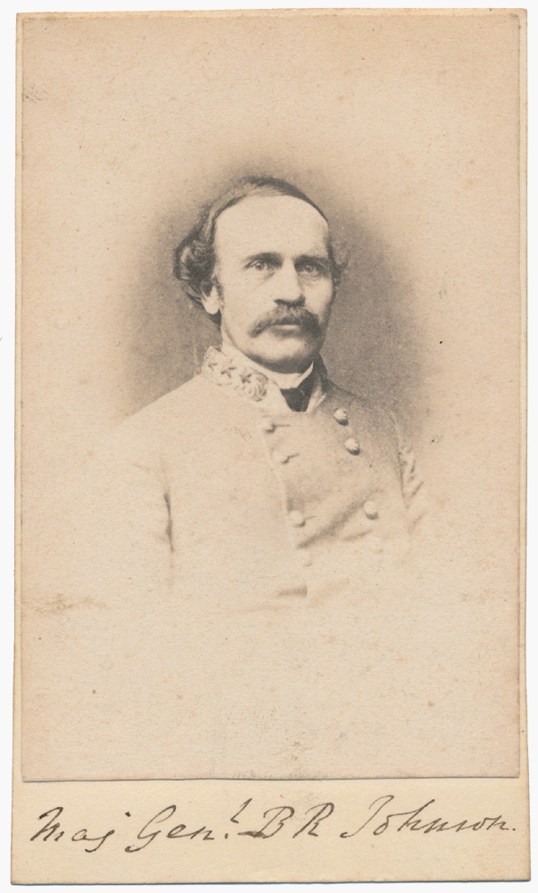 BUST VIEW OF BUSHROD JOHNSON IN CONFEDERATE UNIFORM