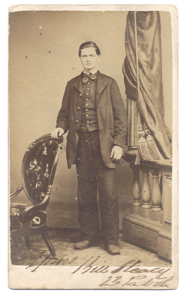 CDV OF WILLIAM STACY, 23RD PA INFANTRY, BIRNEY’S ZOUAVES