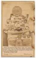 CDV OF "RELICS OF ANDERSONVILLE" PHOTOGRAPHED FOR 1866 NATIONAL FAIR