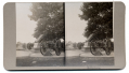 STEREO VIEW OF THE HIGH WATER MARK MONUMENT AT GETTYSBURG