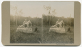 STEREO VIEW OF THE 40TH NEW YORK INFANTRY MONUMENT IN THE VALLEY OF DEATH