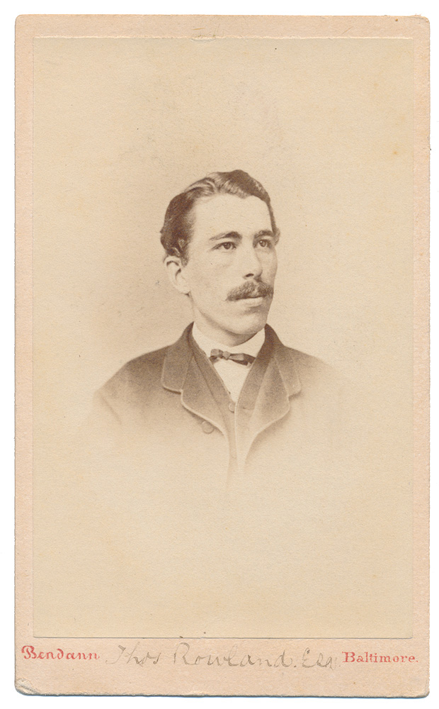 CDV OF C.S. MAJOR THOMAS ROWLAND — Horse Soldier