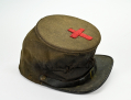 CIVIL WAR COMMERCIAL FORAGE CAP WITH EARLY FORM 6th CORPS BADGE