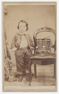 CDV OF CHILD WITH DRUM