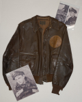 US WORLD WAR TWO LEATHER A-2 JACKET IDENTIFIED TO P-38 “LIGHTNING” PILOT