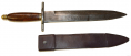 1856 DATED SIDE KNIFE AND SCABBARD