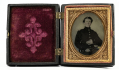 NINTH PLATE AMBROTYPE EX-TURNER COLLECTION, EARLY VIRGINIA CONFEDERATE