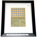 FRAMED GERMAN WORLD WAR TWO EMPLOYEE INSURANCE STAMPS